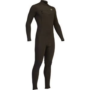 2022 Billabong Mens Absolute 5/4mm GBS Chest Zip Wetsuit Z45M18 - Black Hash